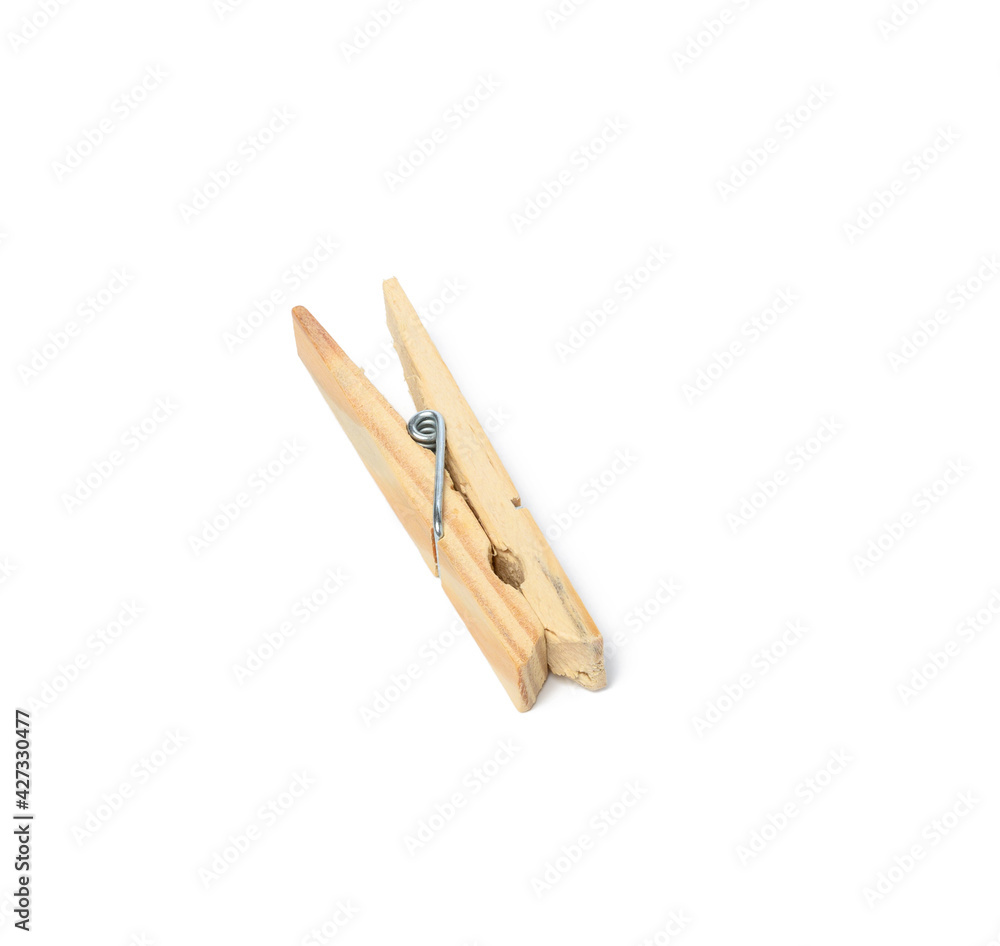wooden clothespin isolated on white background wooden clothespin isolated on white background