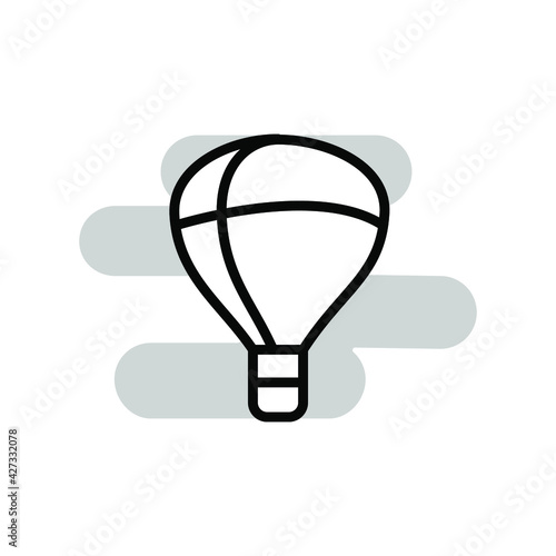 Illustration Vector graphic of  Air balloon icon