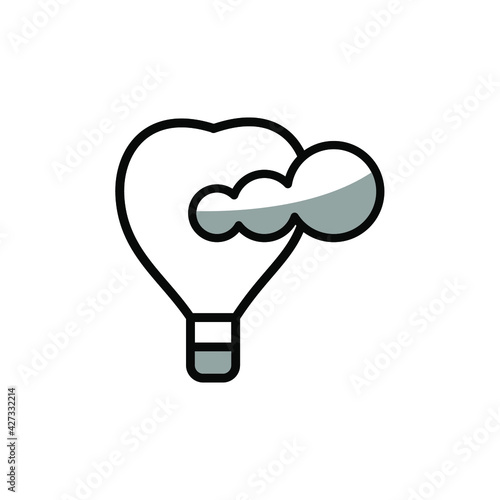 Illustration Vector graphic of  Air balloon icon