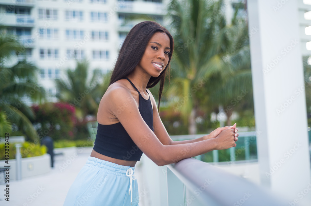 portrait of a young African American woman portrait of a young African American woman