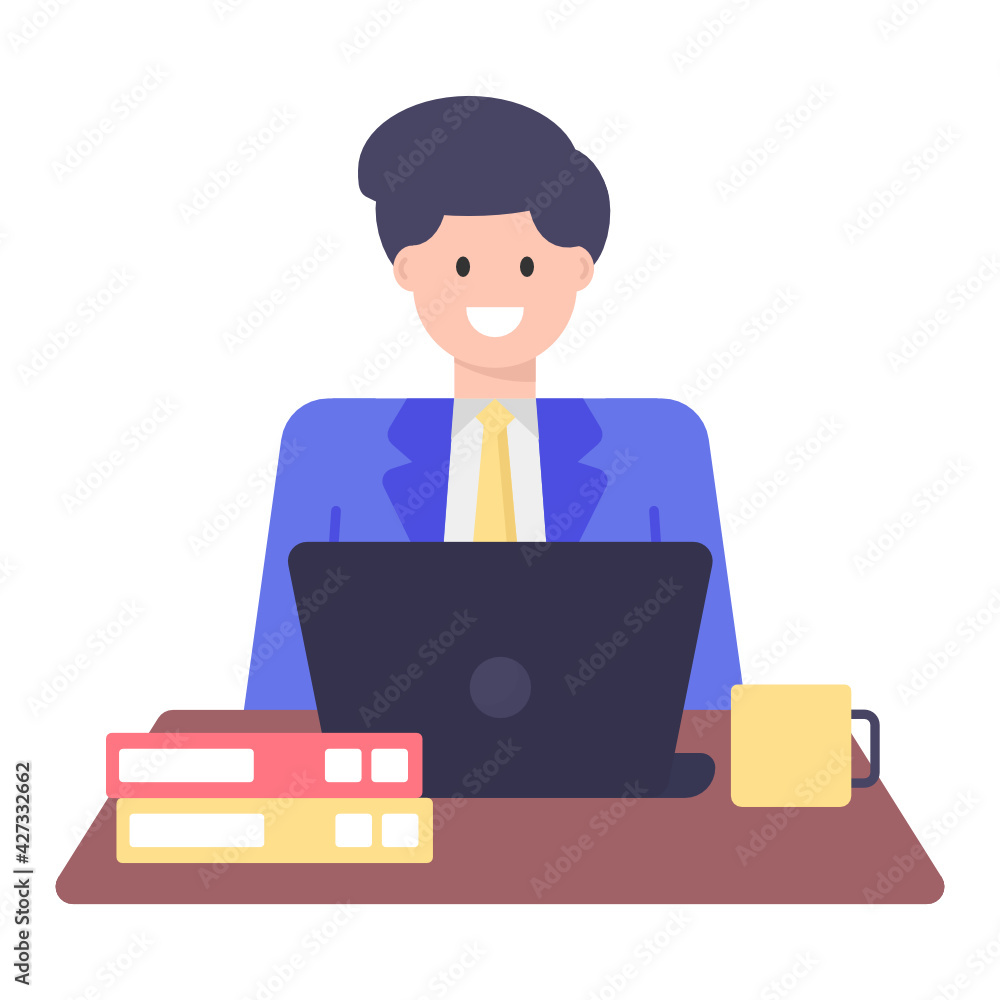 
A perfect design vector of office employee 

