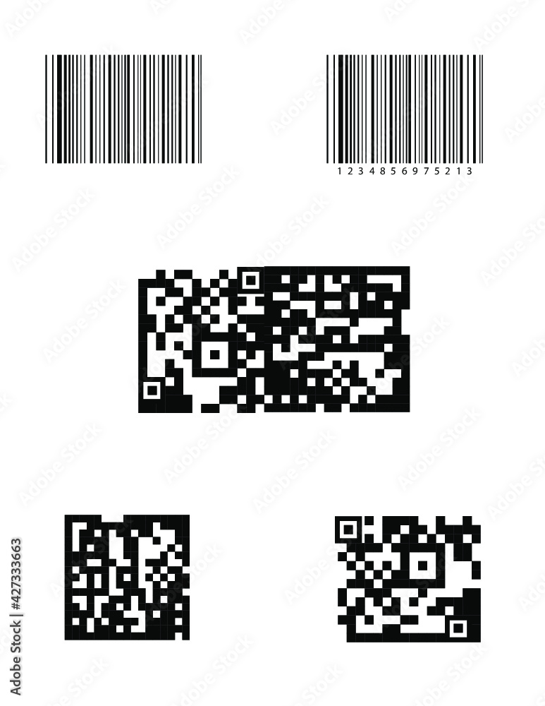 código de barras Stock Vector | Adobe Stock