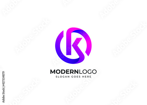Modern Creative Letter K Logo