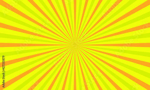 Flat design yellow background in illustration. Eps-10.