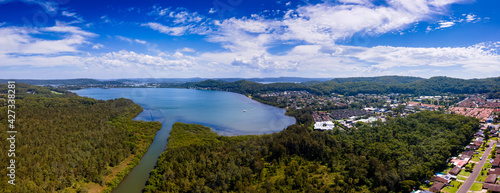 Aerial drone view Kincumber New South Wales Australia photo