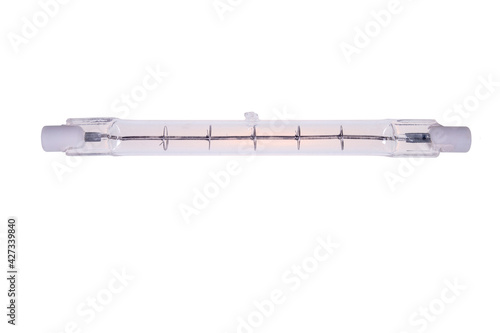 Glass halogen lamps for high-power lamps. Spare parts for electrical installers.