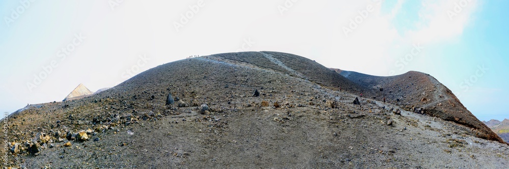 Cratère de la Fossa de Vulcano en Sicile
