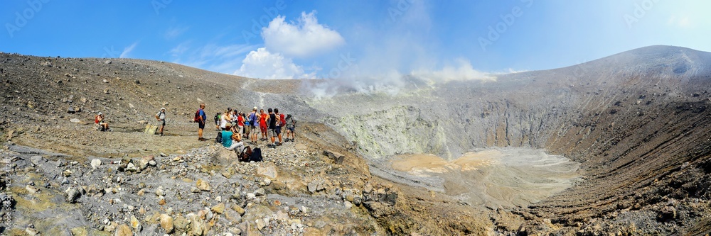 Cratère de la Fossa de Vulcano en Sicile