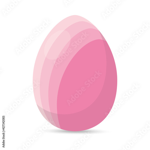 Isolated colorful decorated easter egg. Easter season. Spring time - Vector