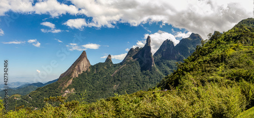 God´s Finger peak in Teresopolis Mountains, Rio de Janeiro, Brasil photo