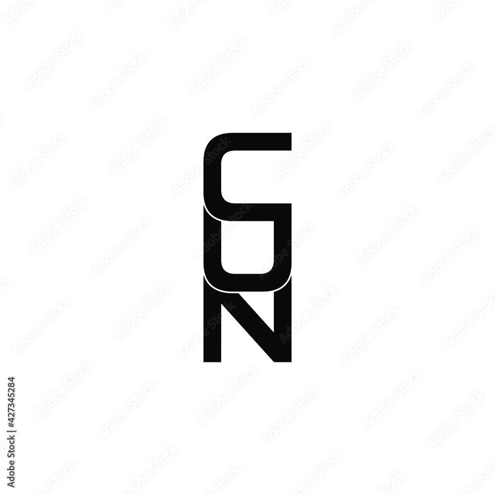 cun letter original monogram logo design