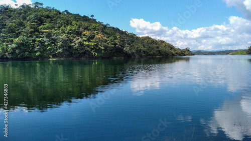 lake and mountains