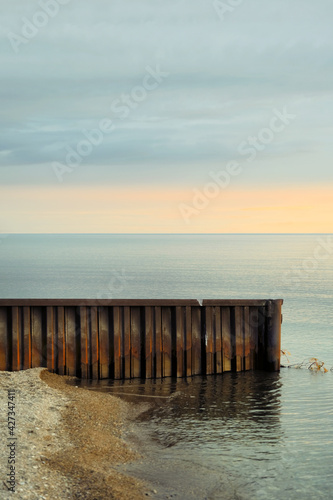 pier at sunset