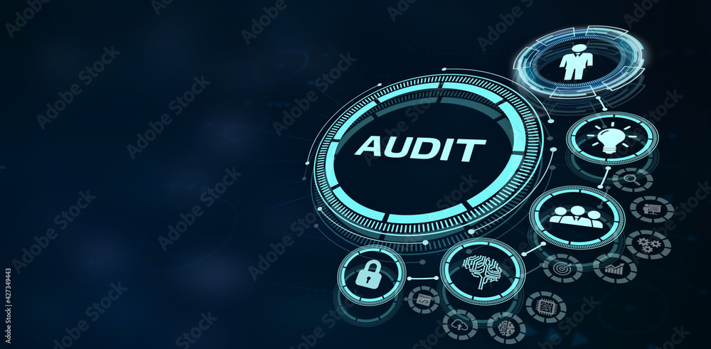 Business, Technology, Internet and network concept. Audit business and finance concept. Business, Technology, Internet and network concept. Audit business and finance concept.