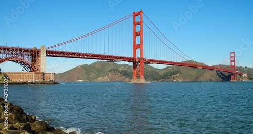 Golden Gate Bridge in San Francisco Under a Brilliant Blue Sky 2 photo