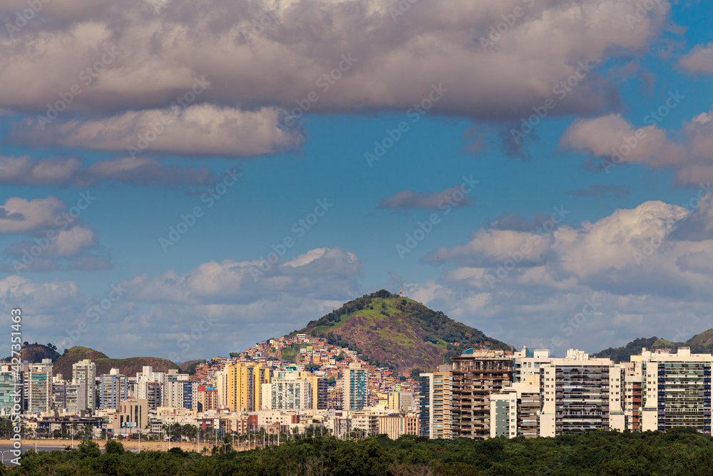 Penha of hill in Vitoria. Panoramic view. Penha of hill in Vitoria. Panoramic view.