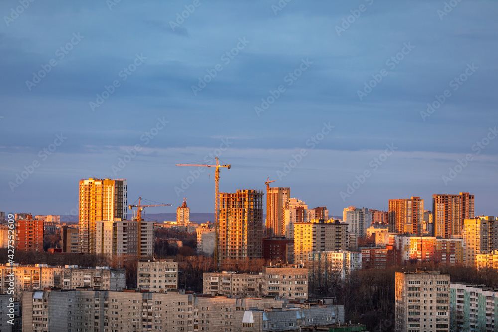 Perm city skyline