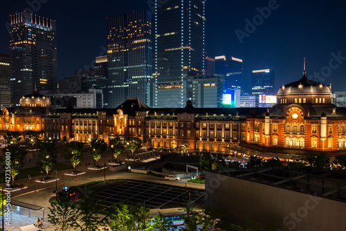 東京駅の夜景