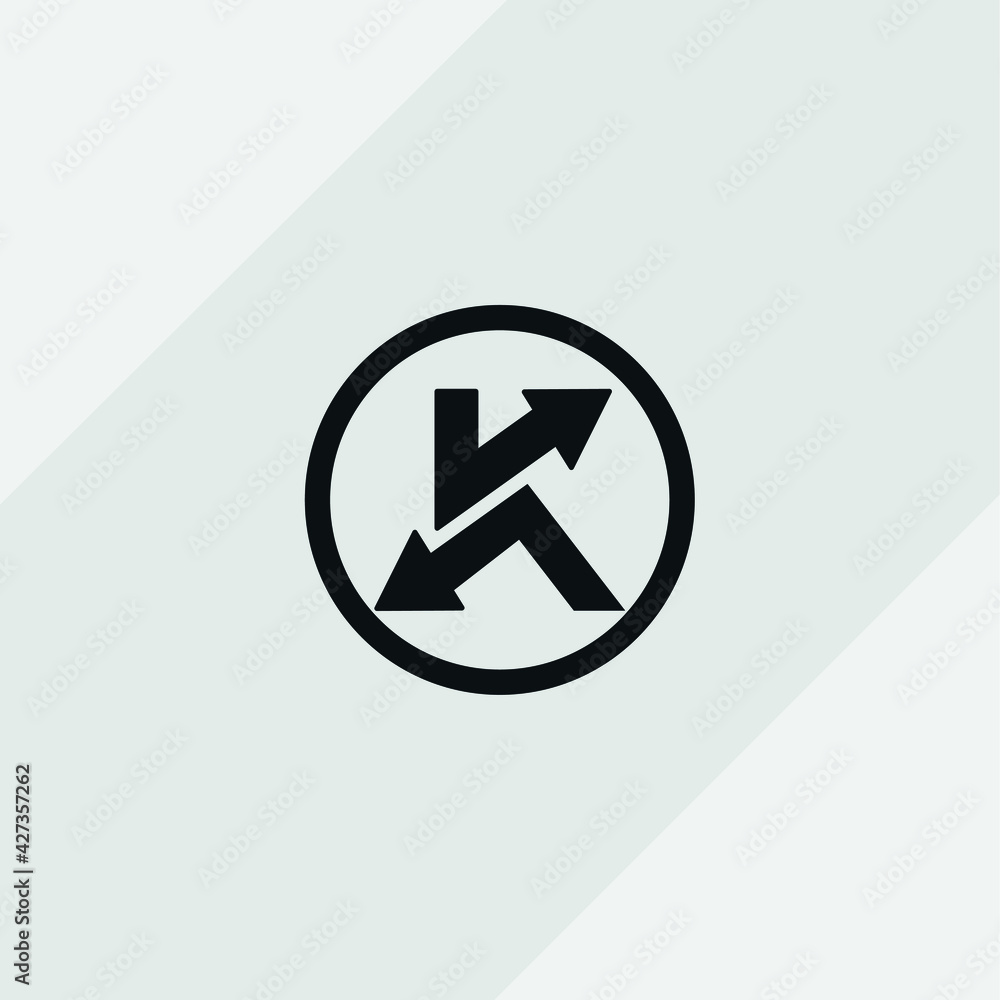 Letter K logo in a modern style for Business Letter K logo in a modern style for Business