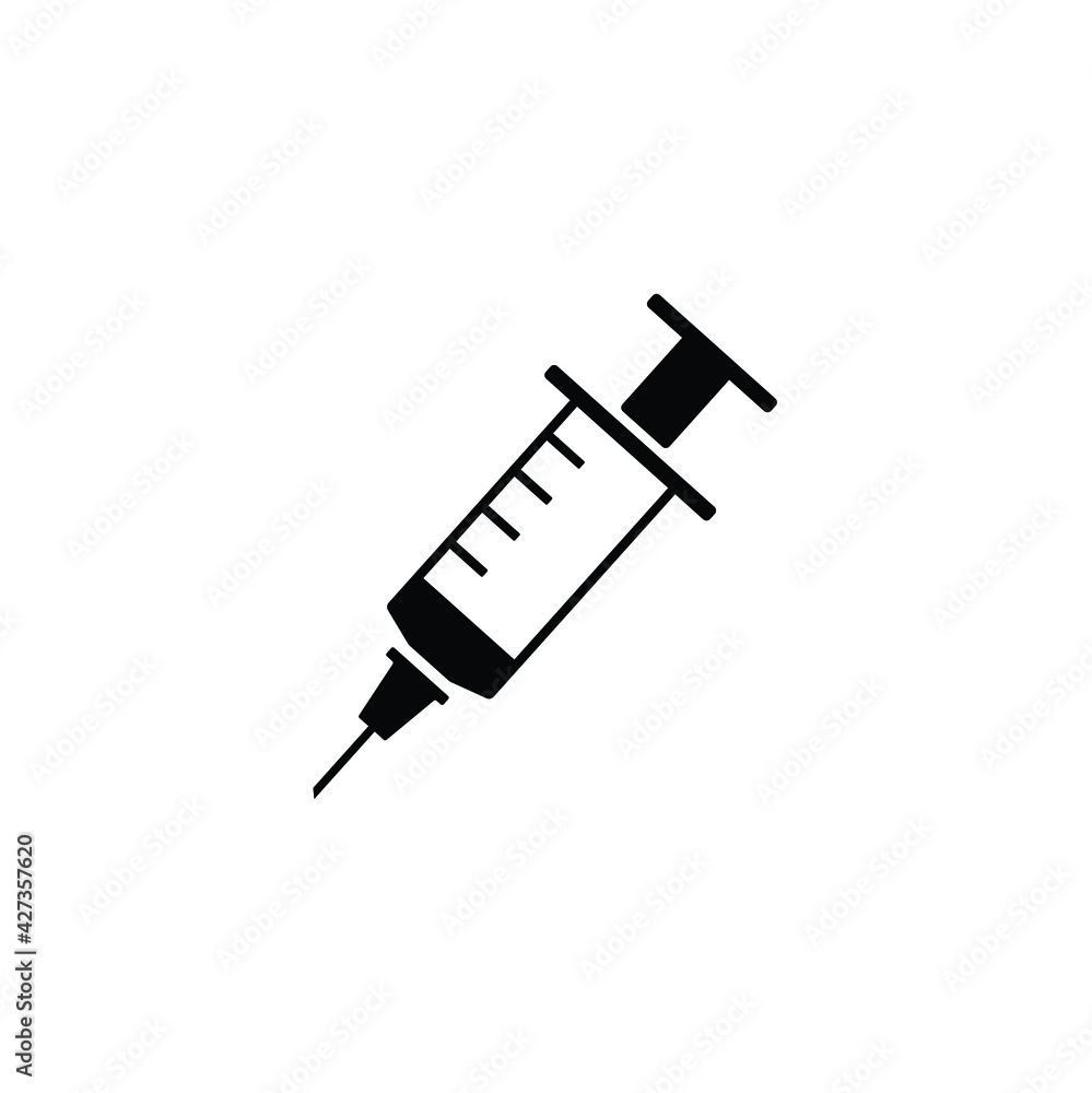 Injection needle icon in trendy simple style isolated on white background. Symbol for your web site design, logo, app, UI. Vector illustration, EPS Injection needle icon in trendy simple style isolated on white background. Symbol for your web site design, logo, app, UI. Vector illustration, EPS