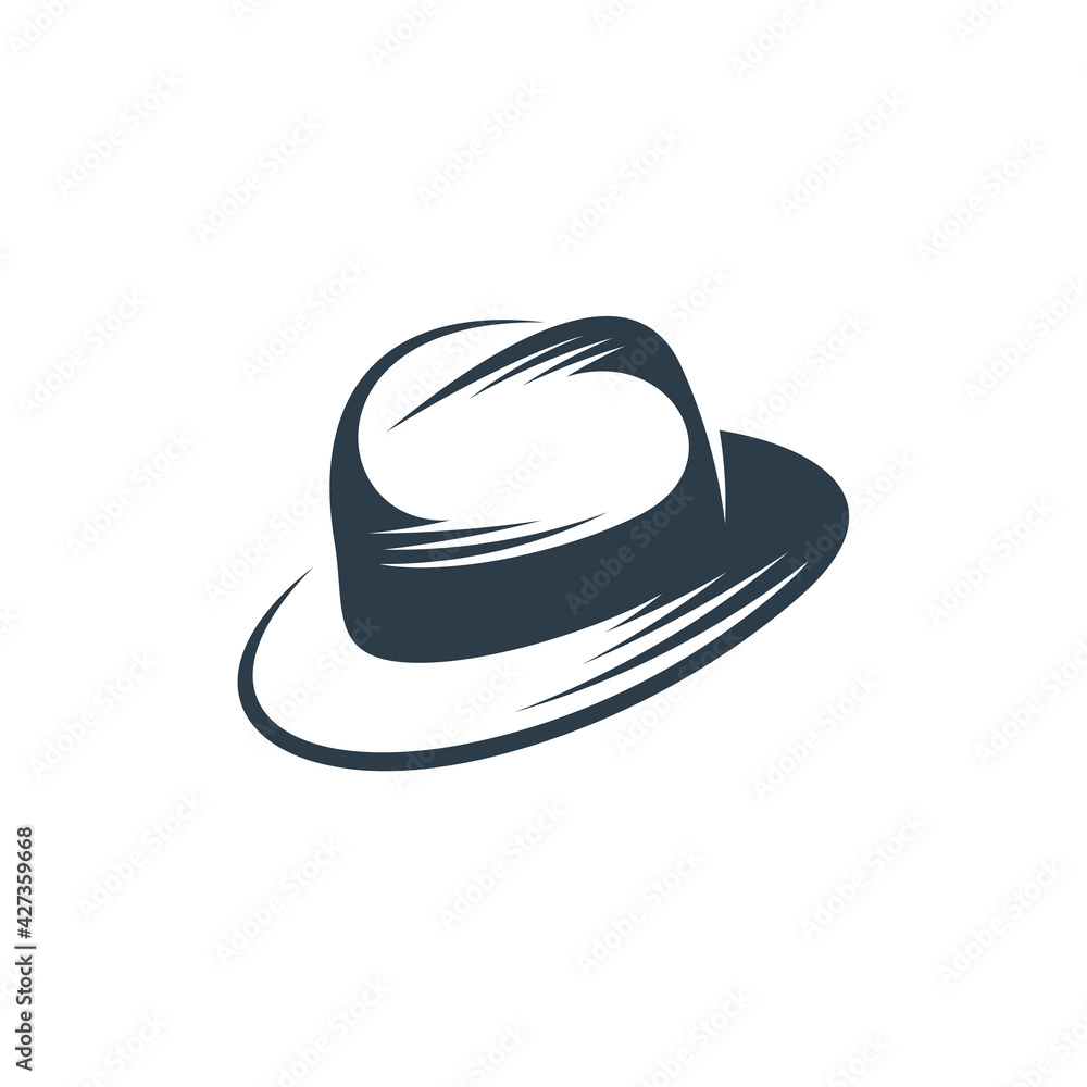Hat logo design vector illustration, Creative Hat logo design concept template, symbols icons Hat logo design vector illustration, Creative Hat logo design concept template, symbols icons