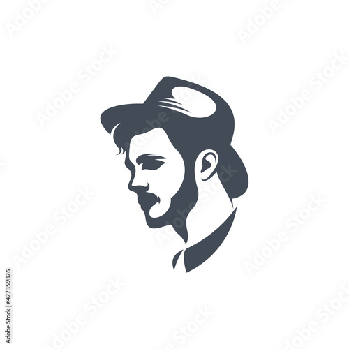 Hat logo design vector illustration, Creative Hat logo design concept template, symbols icons