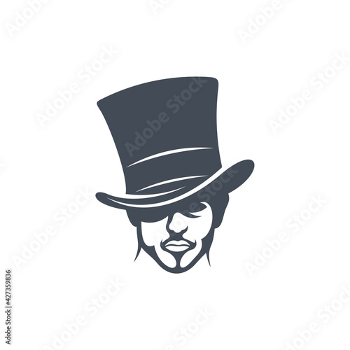 Hat logo design vector illustration, Creative Hat logo design concept template, symbols icons