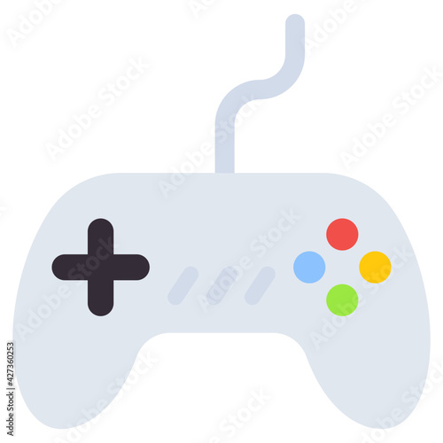 A flat design, icon of gamepad