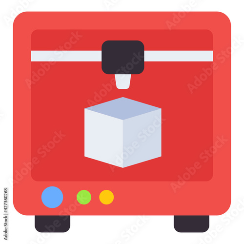 A flat design, icon of coffee dispenser