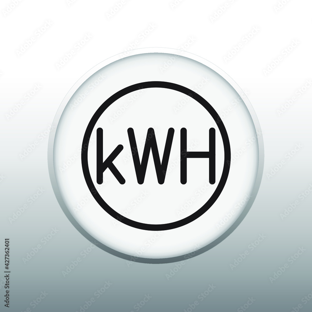 Symbol of Kilo Watt - Hour Meter Vector illustration symbol of Electrical System Control Symbol of Kilo Watt - Hour Meter Vector illustration symbol of Electrical System Control