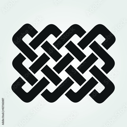 Celtic knot isolated on white background. Vector illustration