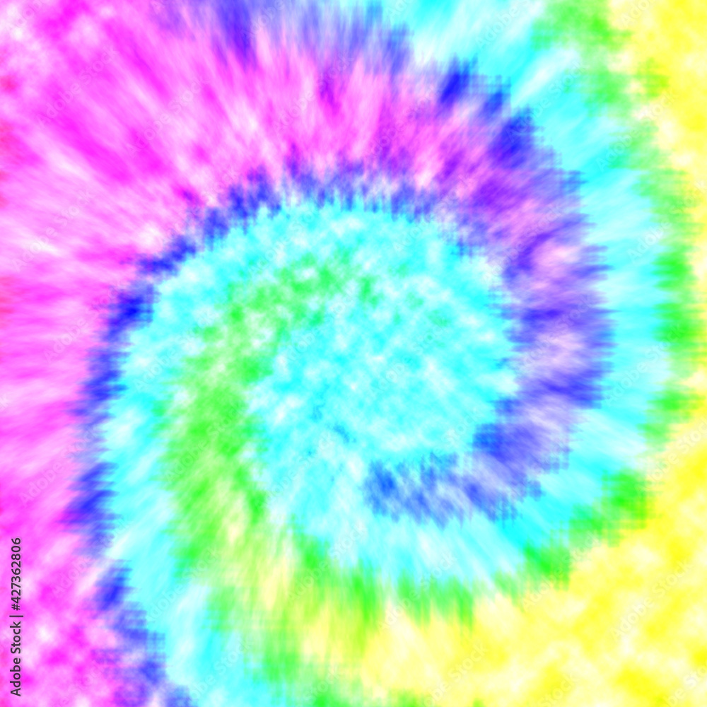 Fototapeta premium Abstract swirl background. Tie dye pattern. 