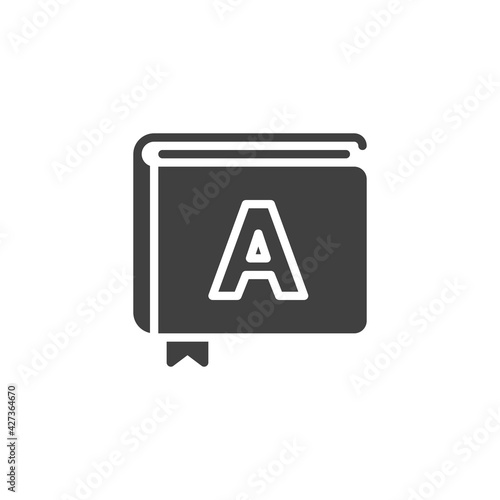 ABC book vector icon