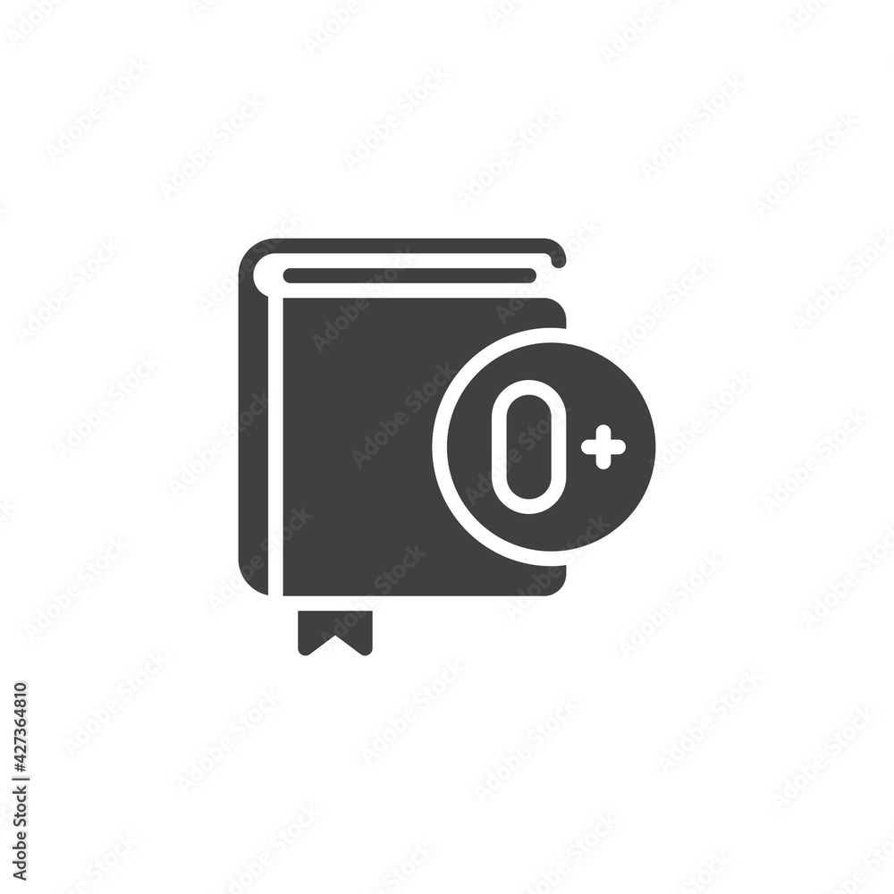 Toddler book vector icon Toddler book vector icon