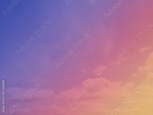 Sky and Clouds with a pastel background.