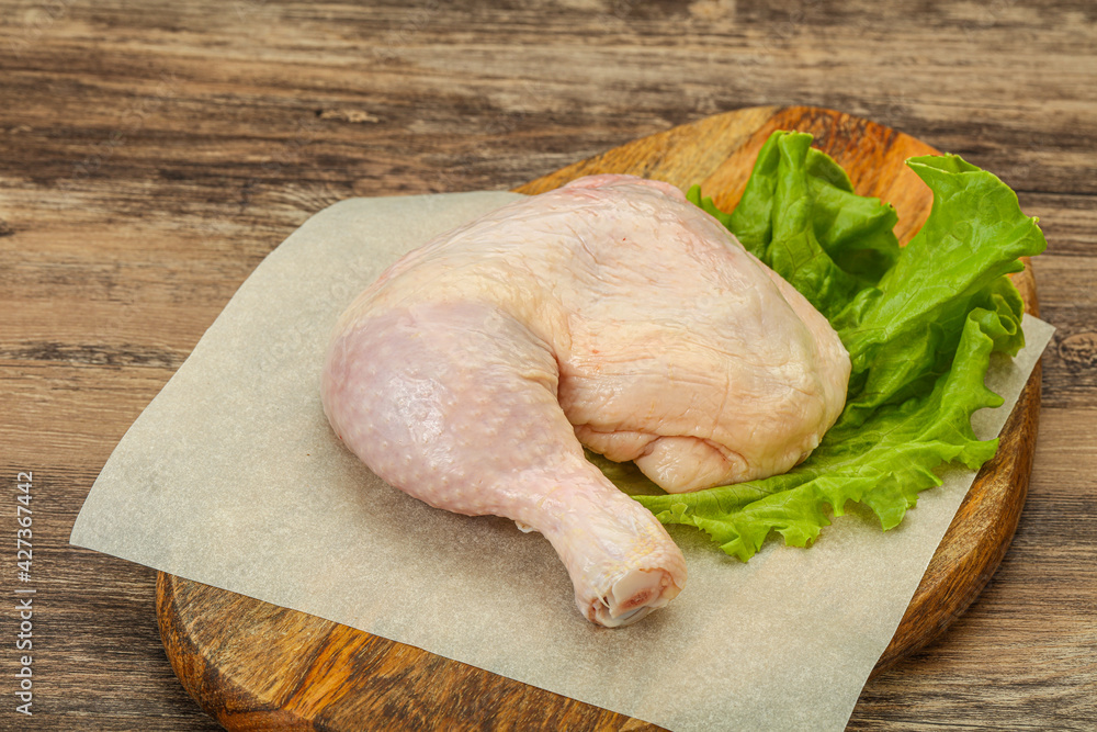 Raw chicken leg for cooking Raw chicken leg for cooking