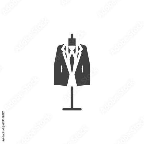 Wedding tuxedo vector icon