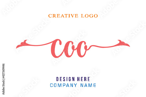 COO lettering logo is simple, easy to understand and authoritative