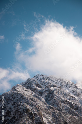 clouds over the mountains