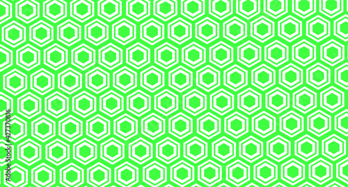 Vector hexagonal green Pattern Seamless Background