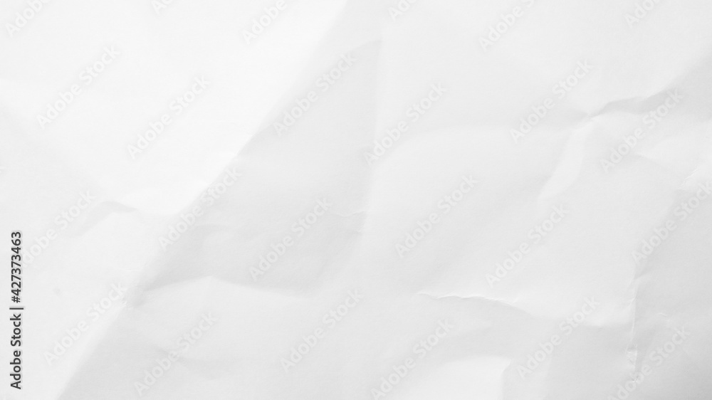 White Paper Texture background. Crumpled white paper abstract shape background with space paper recycle for text