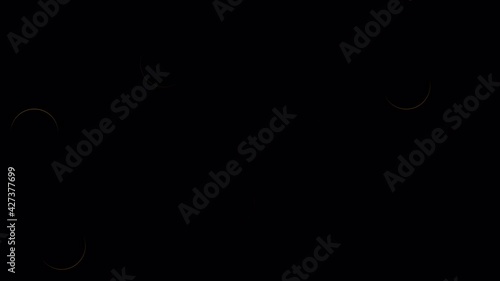 4K Seamless loop Bright modern abstract retro background with multicolored simple moving geometric shapes . Seamless loop