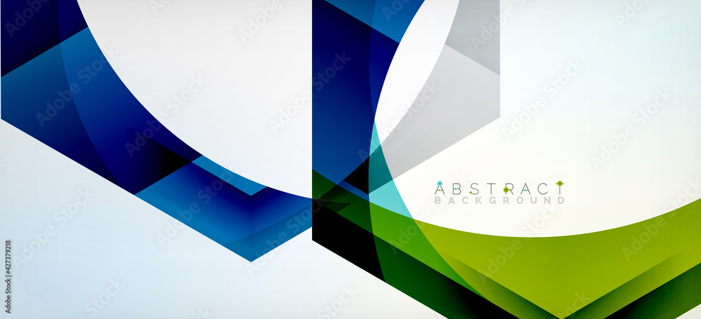 Transparent hexagons geometric shapes abstract background Transparent hexagons geometric shapes abstract background