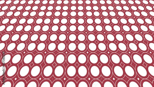 Background with colorful graphic pattern that tilts up and moves down, composed of geometric shapes, in 4K and 16: 9 video format.