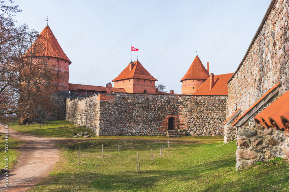 Medieval castle of Trakai, Vilnius, Lithuania, Eastern Europe, located between beautiful lakes and nature Medieval castle of Trakai, Vilnius, Lithuania, Eastern Europe, located between beautiful lakes and nature