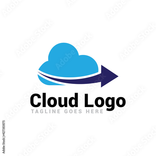 Cloud logo icon vector template.