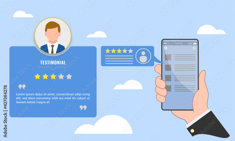 vetor-de-template-for-real-time-online-business-testimonial-and-star