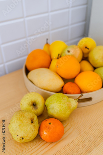 fruits on a table