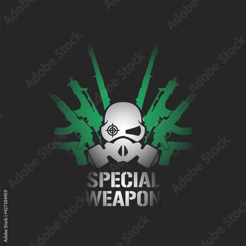 Special Weapon Logo vector Illustration