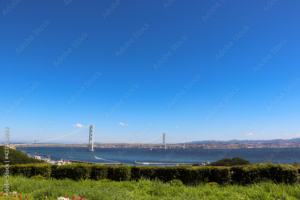 淡路島から明石海峡を望む 淡路島から明石海峡を望む